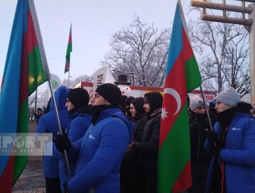 Акция протеста на дороге Ханкенди-Лачин продолжается 34 дня