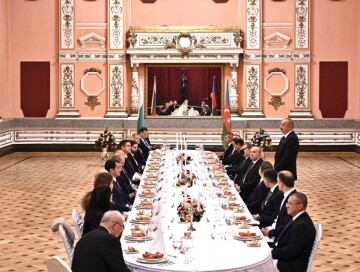 Дан официальный ужин в честь Президента Ильхама Алиева (Фото)