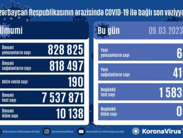 COVID-19 в Азербайджане: зафиксировано 6 новых случаев