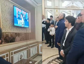 В Баку приостановили свадьбу для просмотра чемпионата мира (Видео)