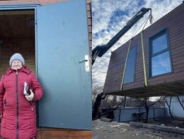 SOCAR установила модульный дом для лишившейся жилья украинской семьи (Фото)