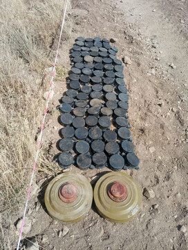Обезврежены мины, обнаруженные в Кяльбаджаре и Дашкесане (Видео)