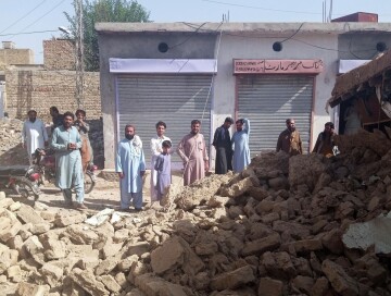 Сильное землетрясение произошло в Пакистане