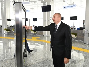 Ильхам Алиев принял участие в церемонии открытия Сумгайытского регионального центра ASAN Xidmət №2 (Фото-Обновлено)