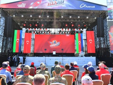Ильхам Алиев и Эрдоган на фестивале TEKNOFEST Azerbaijan - Прямой эфир (Обновлено)