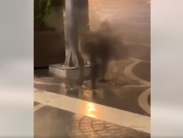 В Баку в коммуникационном люке произошел взрыв (Видео) 