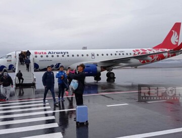 Зангиланский международный аэропорт принял первый пассажирский рейс (Фото)