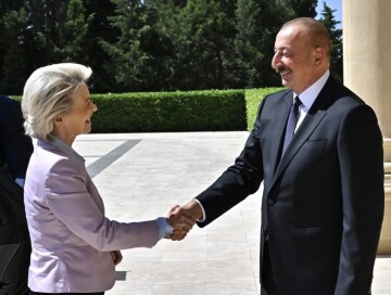 Состоялась встреча Президента Ильхама Алиева и президента Еврокомиссии (Фото)