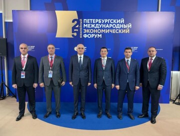 Делегация Азербайджана приняла участие в Международном экономическом форуме в Санкт-Петербурге